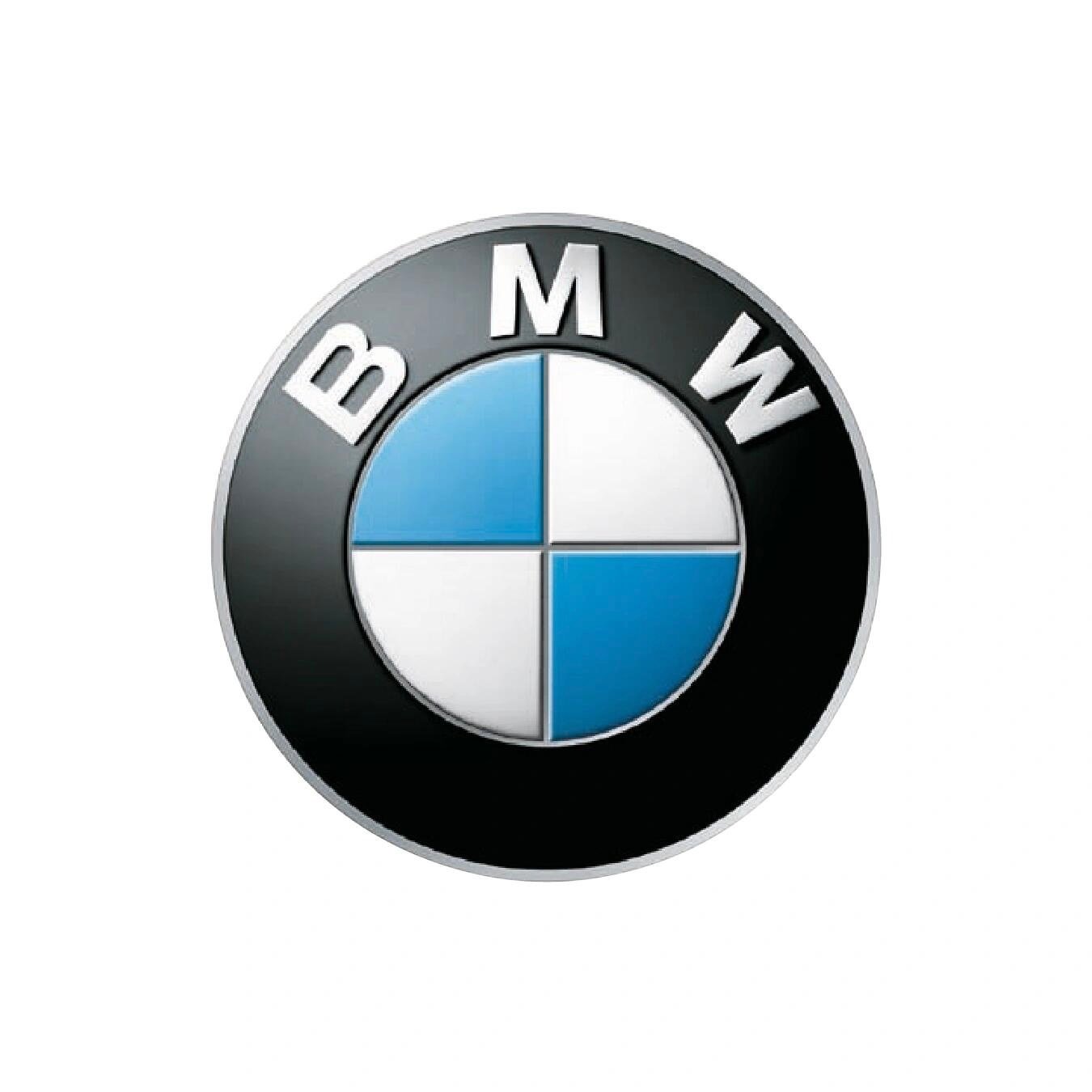 BMW Cloisonné Emblem with Wave Pattern