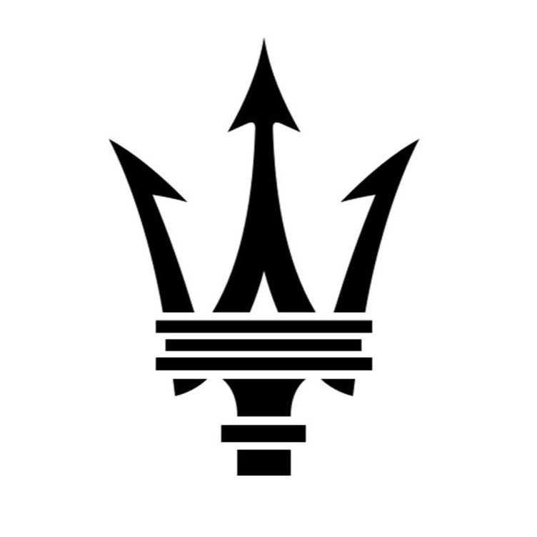 Maserati Trident: Mother-of-Pearl & Cloisonné Enamel Emblem