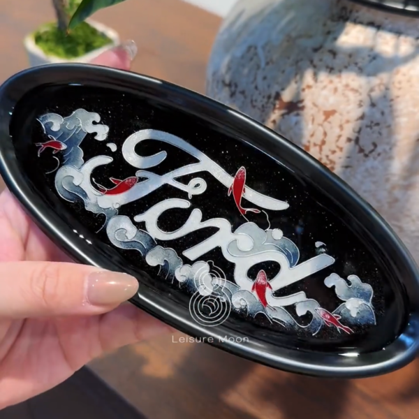 lucky koi cloisonné enamel ford logo