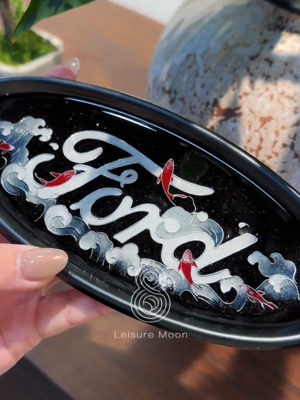 lucky koi cloisonné enamel ford logo