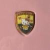 porsche hello kitty cloisonné enamel emblem