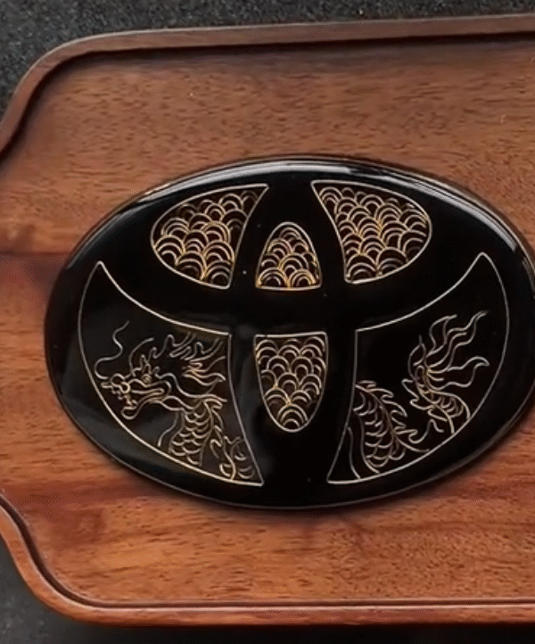 toyota cloisonné enamel emblem